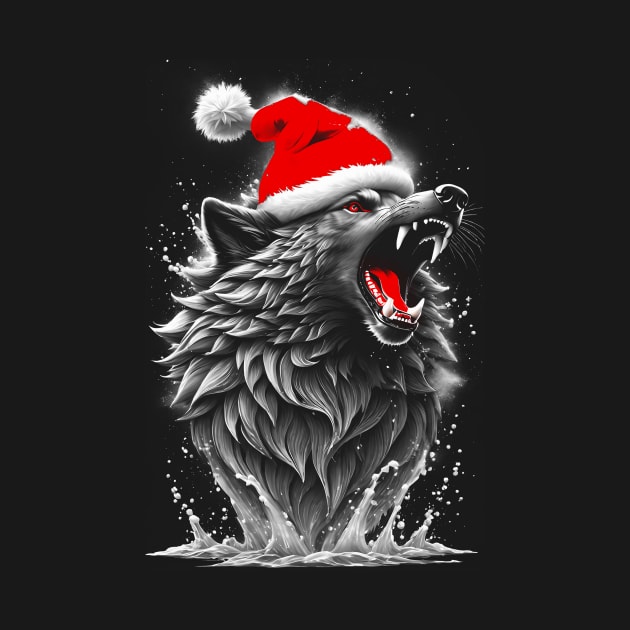 Santa Wolf by didibayatee