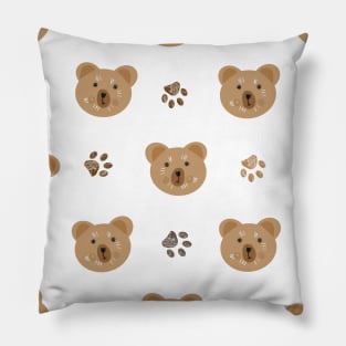 Cute bear with paws Pillow