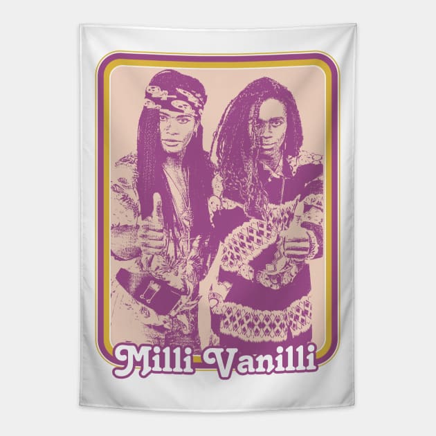 Milli Vanilli \/\ Vintage Style 90s Aesthetic Design Tapestry by DankFutura