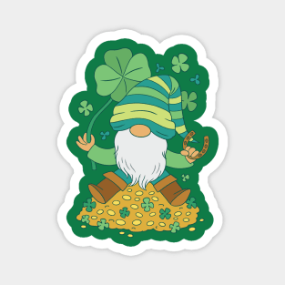 St. Patricks Day - Lucky Gnome Magnet