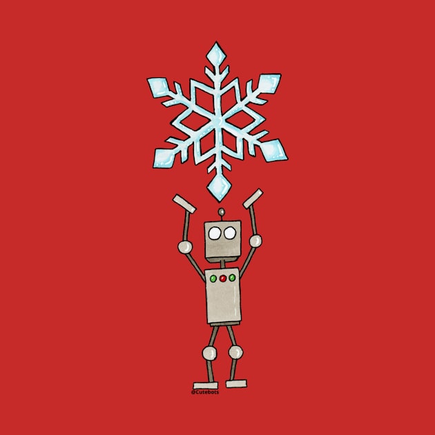 CuteBots Holding a Snowflake by CuteBotss