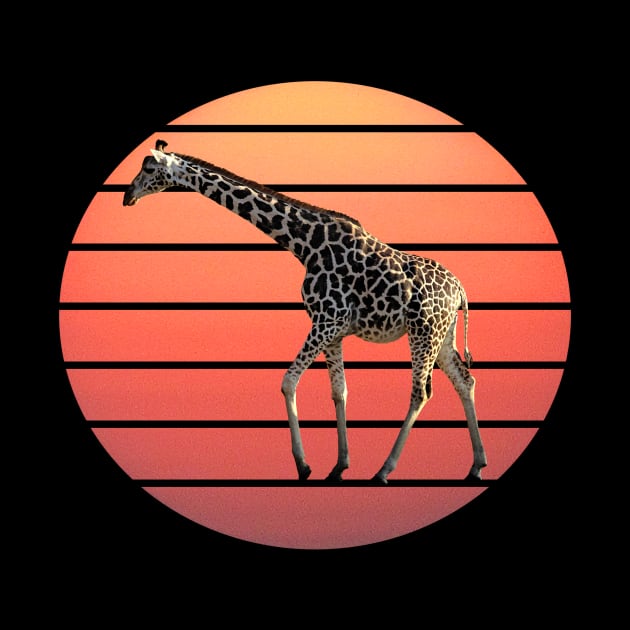 Sun and Giraffe - Africa by T-SHIRTS UND MEHR