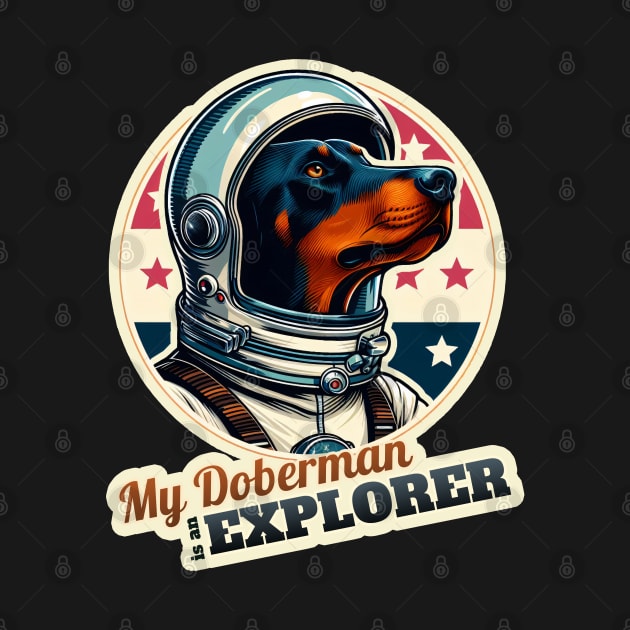 Astronaut Doberman by k9-tee