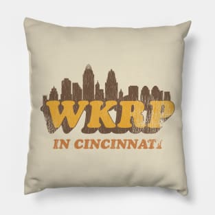 WKRP in Cincinatti Skyline Pillow