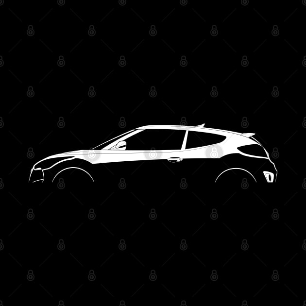 Hyundai Veloster Turbo Silhouette by Car-Silhouettes