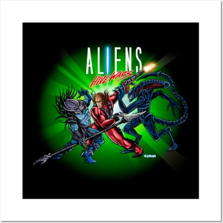 Alien Alien Vs Predator #2 Poster by Towery Hill - Fine Art America