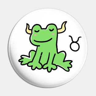 Taurus Frog Pin