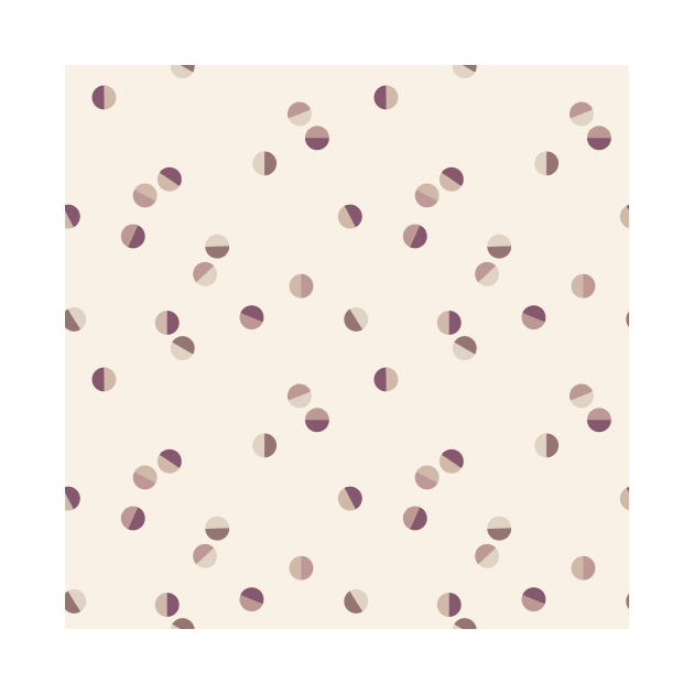 Scattered Dots Minimalist Geometric Pattern - Muted Light Mauve by Charredsky