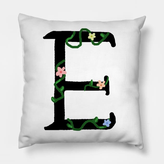 "E" Initial Pillow by artoftilly