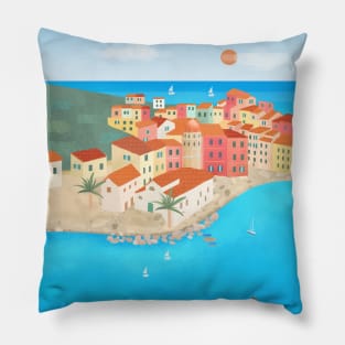 Vernazza, Cinque Terre, Italy Pillow