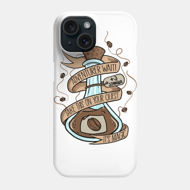 Magic Coffee Potion Phone Case by Glassstaff