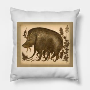 Vintage Boar Posters and Art Pillow