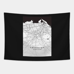 Edinburgh Scotland City Map Tapestry