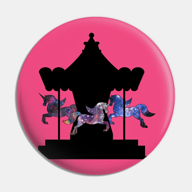 Unicorns Carousel Galaxy Pin by PrintablesPassions