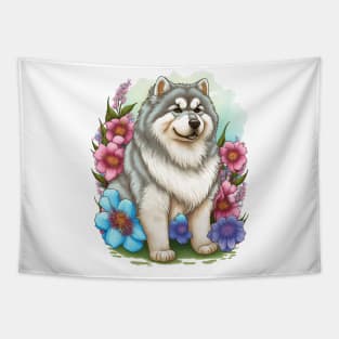 alaskan malamute dog lover Tapestry