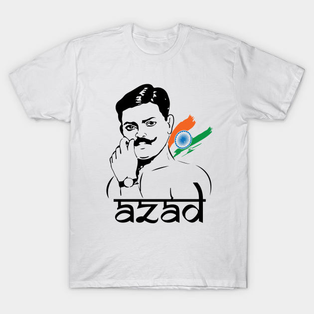 Chandra Shekhar Azad Indian Freedom Fighter India T Shirt Teepublic De He was mentor to many revolutionaries including bhagat singh. teepublic