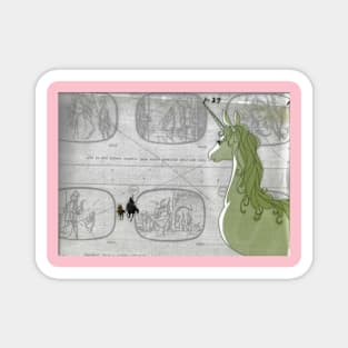 Official Rankin/Bass Storyboard art Unicorn Magnet