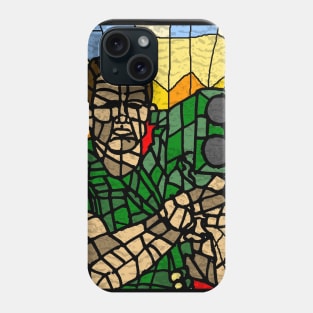 Commando stained glass Phone Case