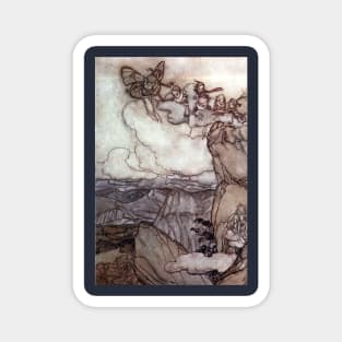 These Fairy Mountains - Arthur Rackham Magnet