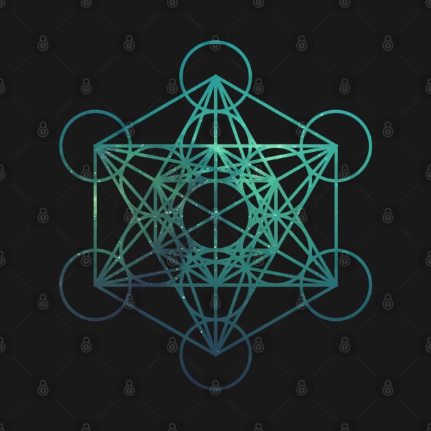 Metatron's Cube - Galactic Green by LunarLanding