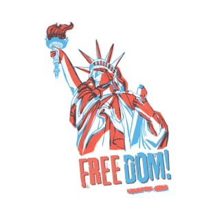 Liberty Freedom Typography T-Shirt