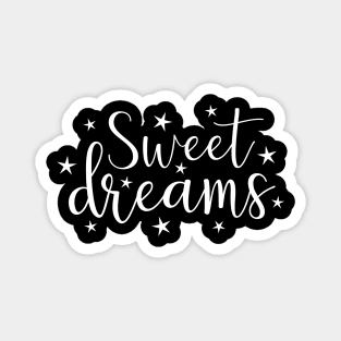 Sweet dreams typography saying, bedroom sign design Magnet