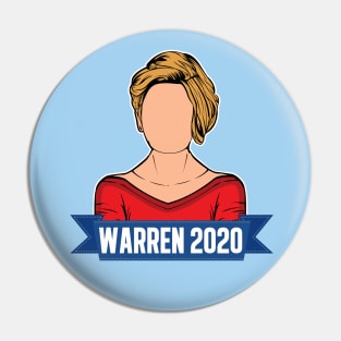 Elizabeth Warren 2020 Election Art Pin