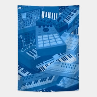 Synthesizer Art for Electronic Musician and Music producer Tapestry