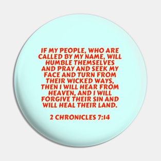 Bible Verse 2 Chronicles 7:14 Pin