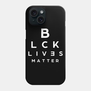 BLCK LVS MTTR can you read it white text Phone Case