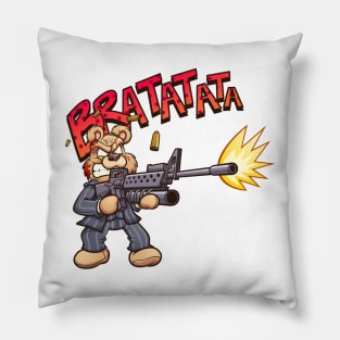 Bear gun Pillow
