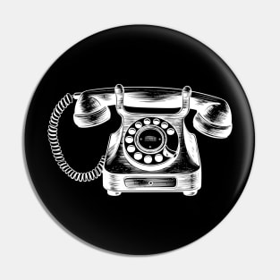 Retro Rotary Dial Phone Pin