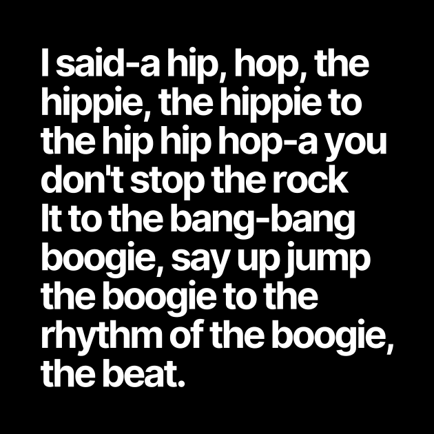 Hip Hop Lyrics by popculturelists