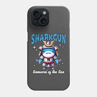 Sharkgun - Funny Shark Shogun Samurai Phone Case