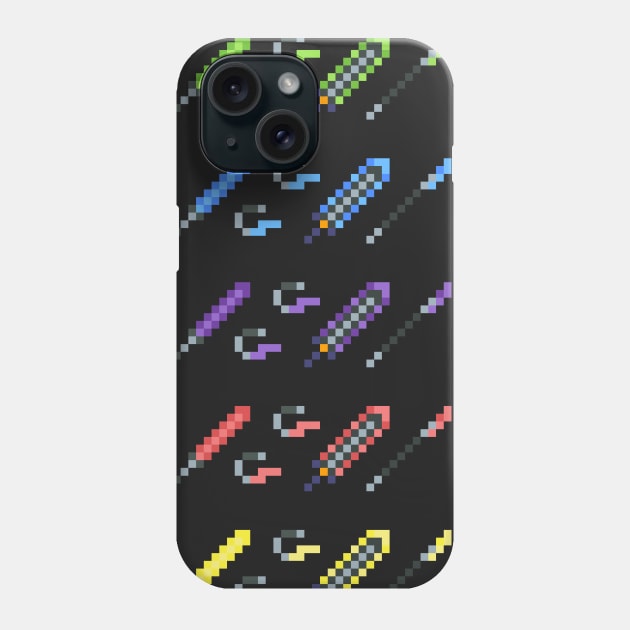 Phantasy Star Online, HUnter Weapons Phone Case by OldManLucy