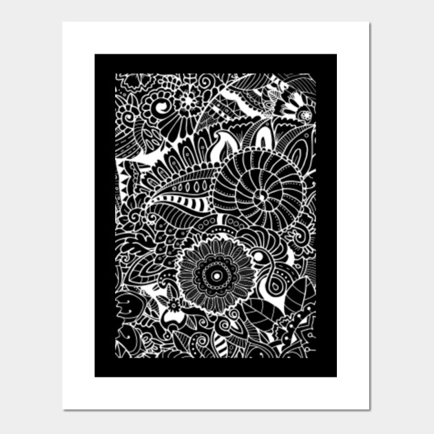 Zentangle Pattern Zentangle Posters And Art Prints Teepublic