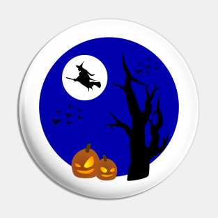 haloween broom Pin