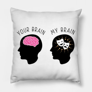 Brain Full Of Broadway Lyrics Pillow