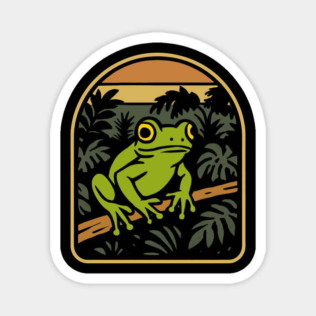 Tree frog Magnet by CreativeSage