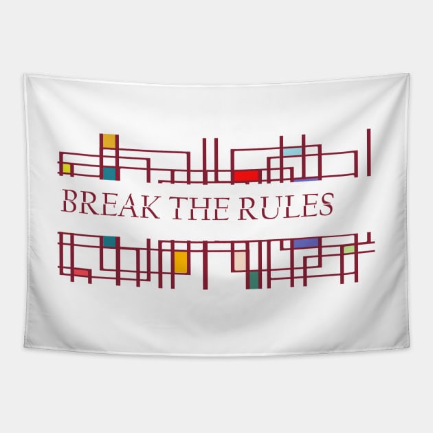 break the rules Tapestry by Mohita--Garg