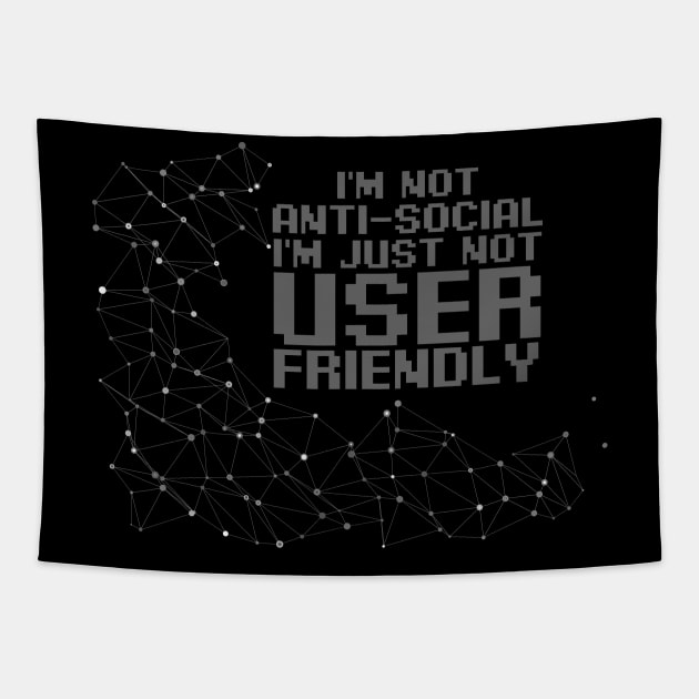 Anti Social User Friendly Computer Network Programming Tapestry by Mellowdellow