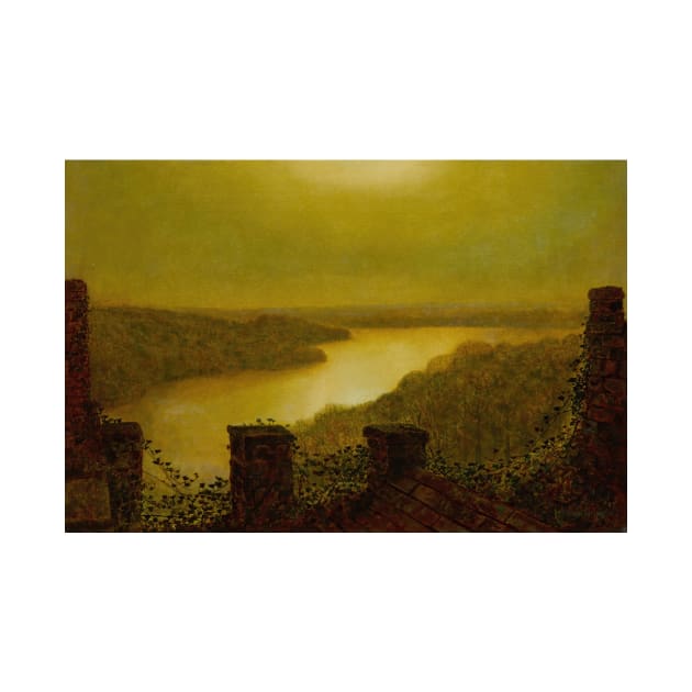 Roundhay Lake by John Atkinson Grimshaw by Classic Art Stall