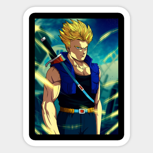 Trunks Ssj Future Dragon Ball Sticker Teepublic