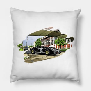 GT40 MK2 Detroit Print Pillow