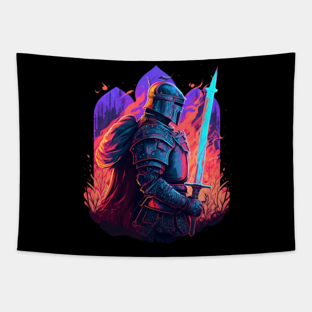 V6 Templar Knight Tapestry by DreamMeArt