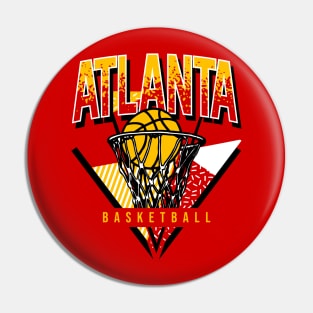 Atlanta Basketball 90s Throwback Pin