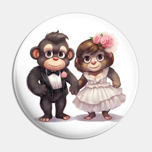 Gorilla Couple Gets Married Pin