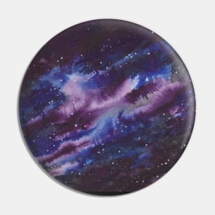 Ultramarine Violet Galaxy Dreamscape Pin