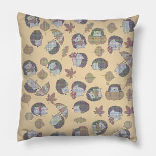 Funny Fall Hedgehogs 8.0 Pillow