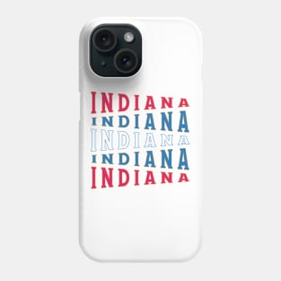 TEXT ART USA INDIANA Phone Case